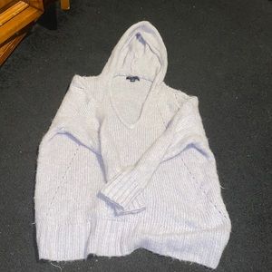 American Eagle hooded sweater; lilac purple
